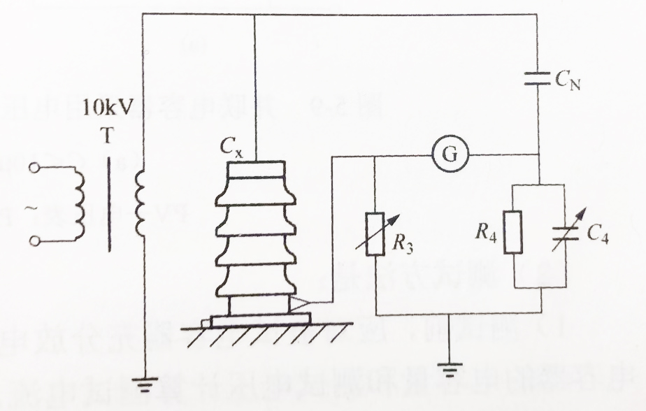 電容器電容量測(cè)試接線示意圖